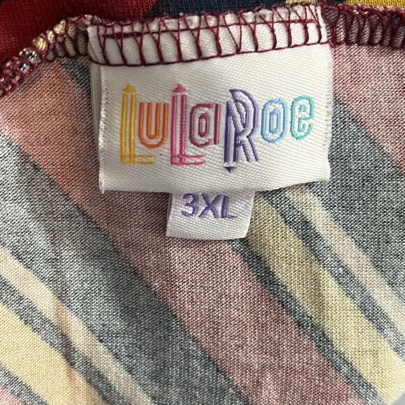 Lularoe Skirt 3XL Fun Fall Colors Hidden Pockets - Picture 4 of 4